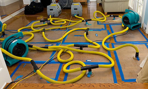 Professional Storm Water Damage Restoration technician working in West Pittsburg, PA